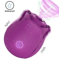 10-Gang-Rose-Spielzeug-Stimulator, Vibrator, G-Punkt-Dildo, leistungsstarkes vaginales Klitoris-Saugen, Sexspielzeug für Frauen, leistungsstarkes Vakuum-Massagegerät 1