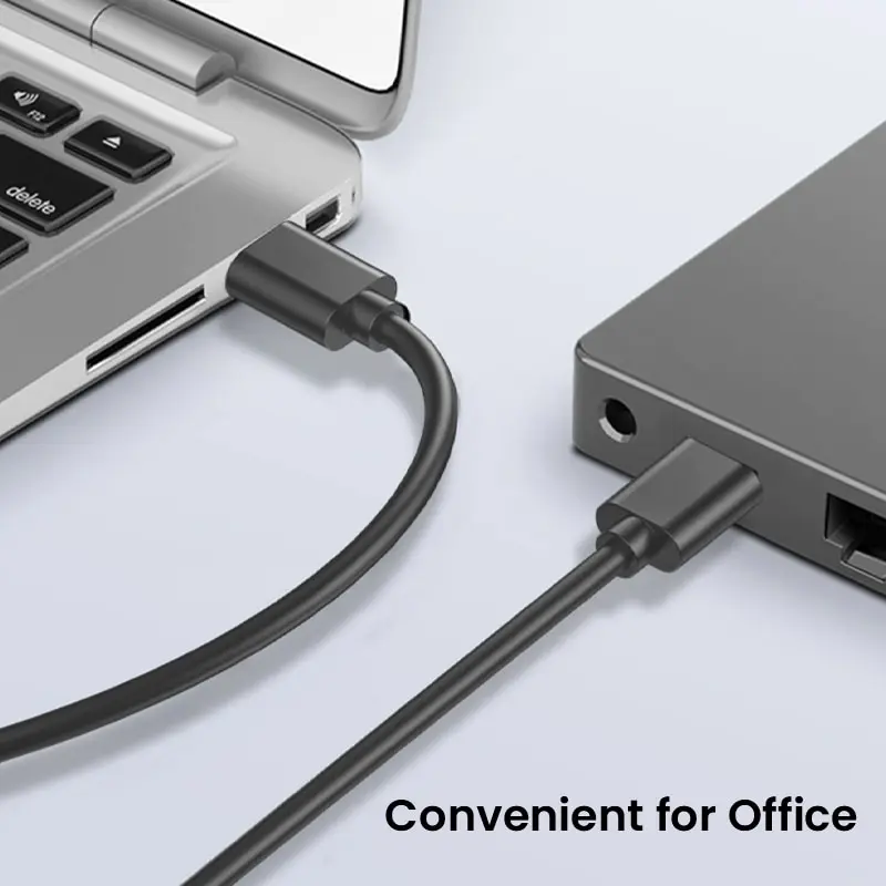 NIERBO USB-USB 케이블, 초고속 USB 2.0, A 타입 수-A 타입 수, 24 / 28AWG 케이블, 1.5m, 5 피트 블랙