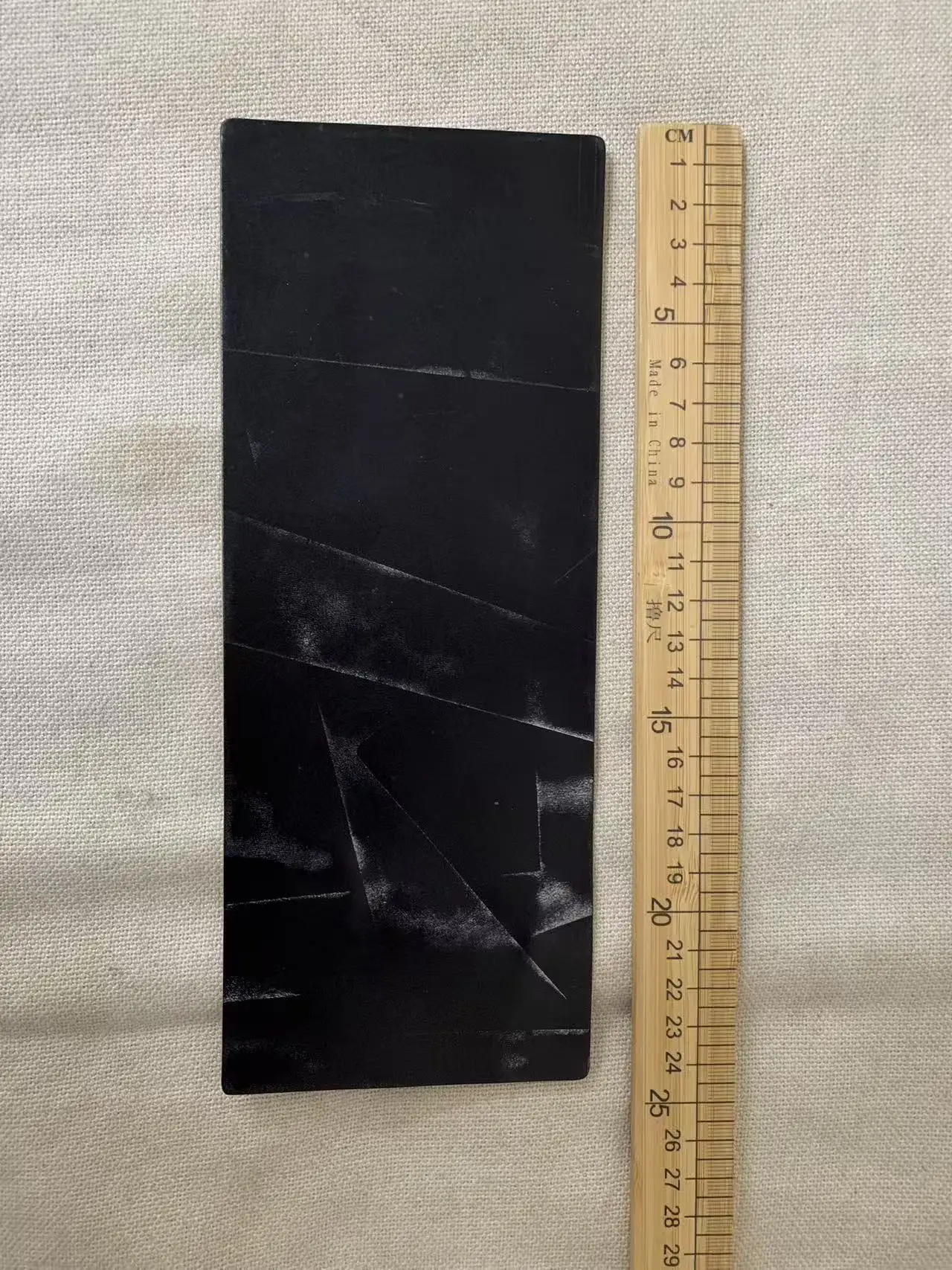 디펙트 9cm25cm, 천연 가죽 스크랩, 일본산 코르도반, 블랙 커피 색상