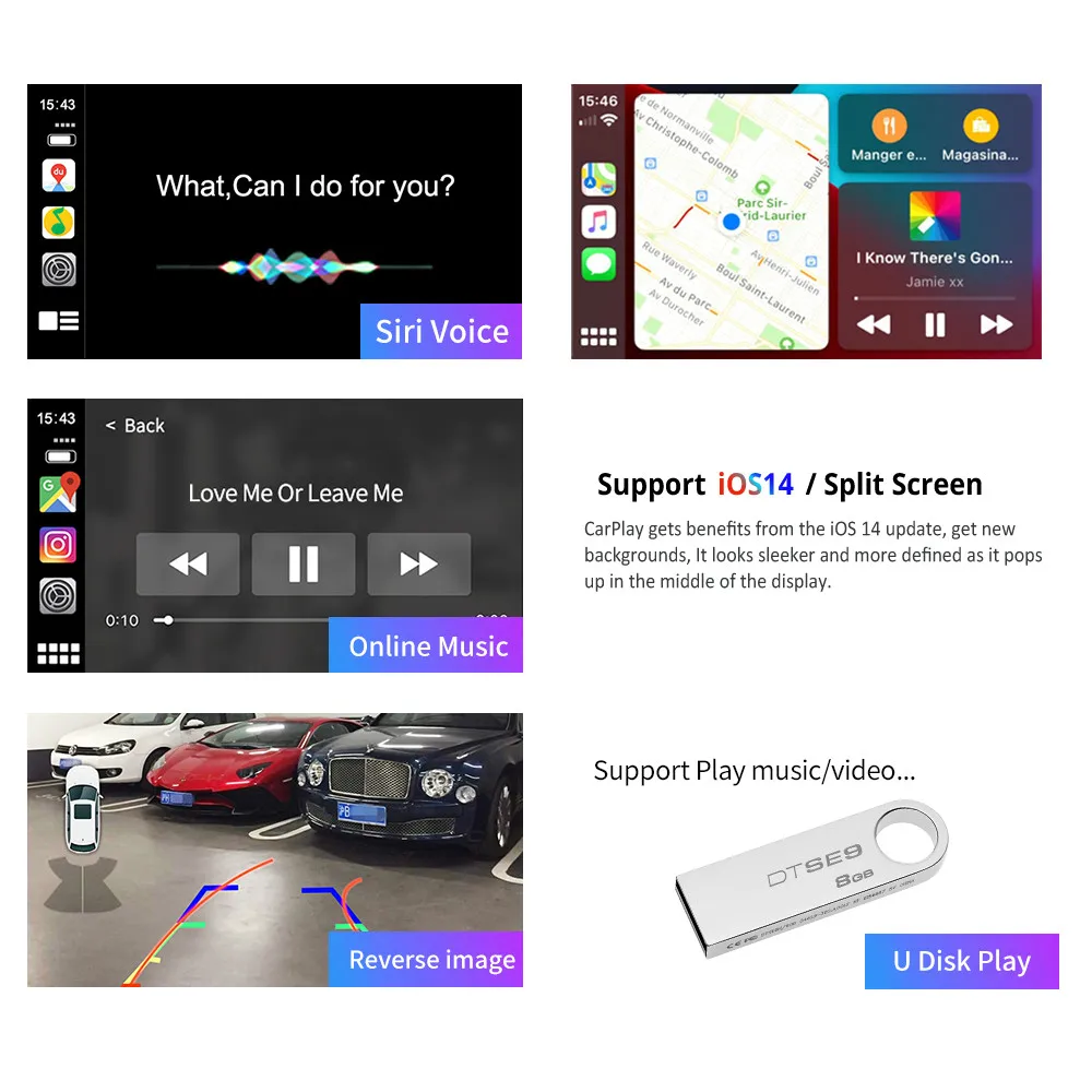무선 애플 Carplay 안 드 로이드 자동 모듈 자동차 AI 상자 볼 보 XC60 XC70 S60 S80 V60 V70 V40 터치 스크린 확장
