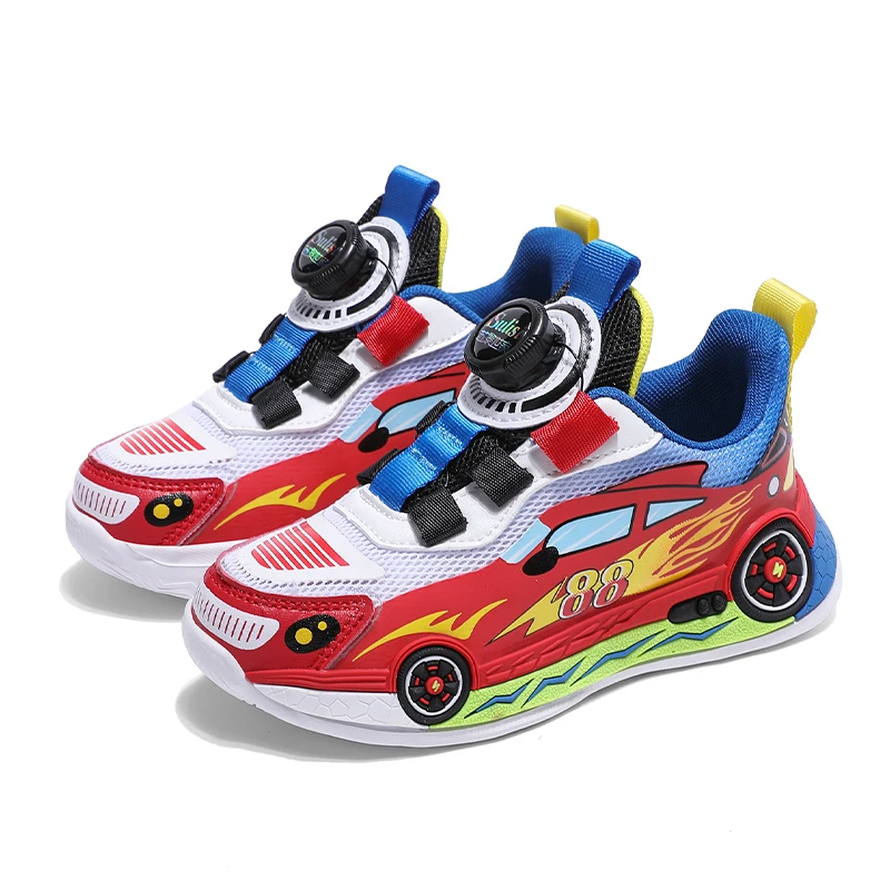 Kids' Sneakers Children Casual Sports Shoes for Boys Breathable Summer Mesh Kids Students Girls School Running Shoes Car Pattern