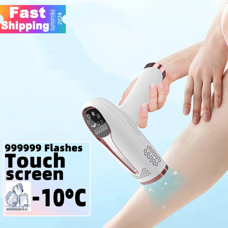 Electric epilator 999999 flashes IPL laser for women home use hair removal painless bikini