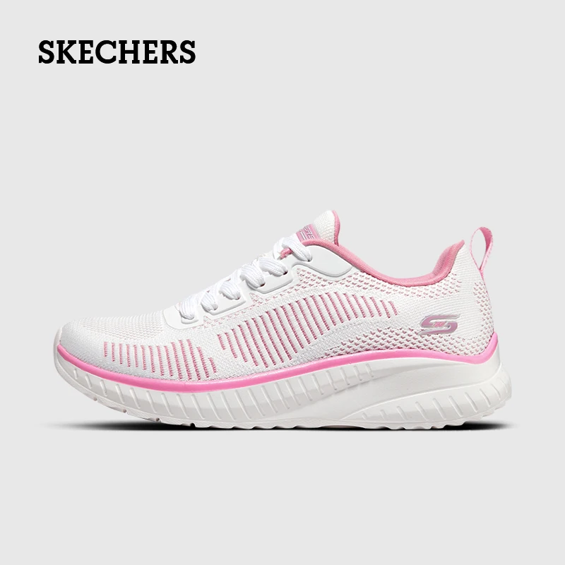 

Skechers Shoes for Women BOBS SQUAD Sneakers Women's Wear-resistant Lightweight Fashion Casual Female Running Walking Shoes