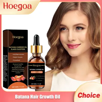 Batana Hair Growth Oil Thinning T-reatment Repair Damaged Prevent Baldness Scalp Massage Strengthen Loss Vitamin Hair Care Serum