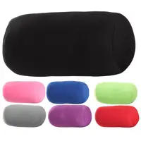 Round Cervical Pillow portable Tube Microbead Pillow For Neck Support Soft Support Back Cushion Bolster Pillow For Car Travel 1