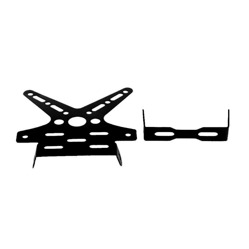 Generic Motorcycle Number License Plate Adjustable Aluminum Alloy Holder Mount Bracket - Black/Red/golden/blue