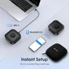 Conference Speakerphone M0 Plus, 4 AI Mics 360° Voice Pickup, Noise Reduction, USB C Speaker, Bluetooth Conference Speaker 4