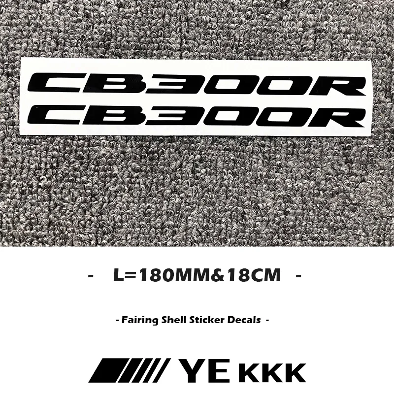 

Motorcycle Fairing Shell Hub Head Shell Fuel Tank Sticker Decal 2X 180MM Hollow Stickers For Honda CB300R CB 300R
