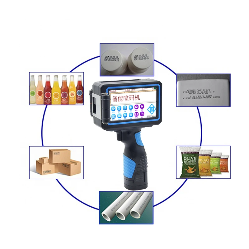 

Competitive mini handheld portable inkjet printer 254mm handheld laser marking machine for metal carton egg bottle print