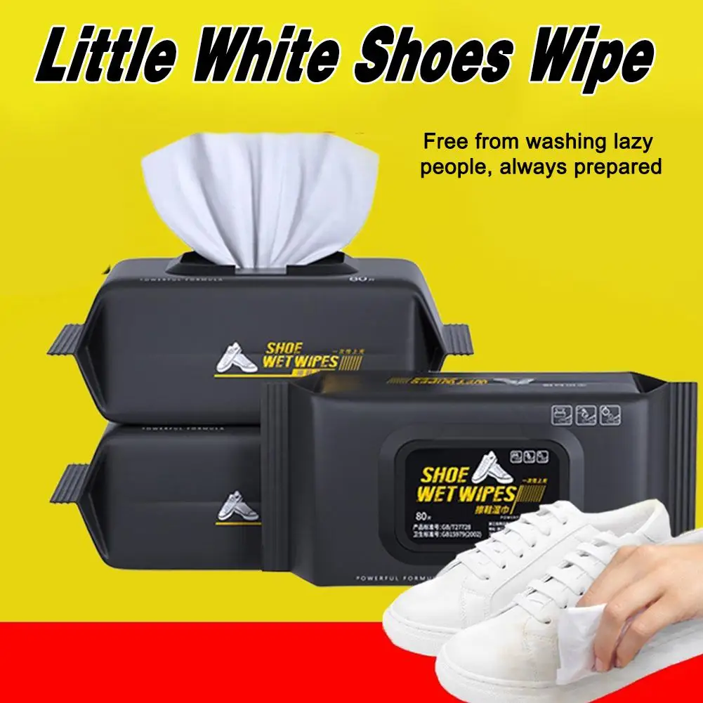 12/30/80PCS Disposable Shoe Cleaning Wipes Disposable Travel Portable Dirt Removal Wipes Shoe Shine Artifact Cleaning Tool 4