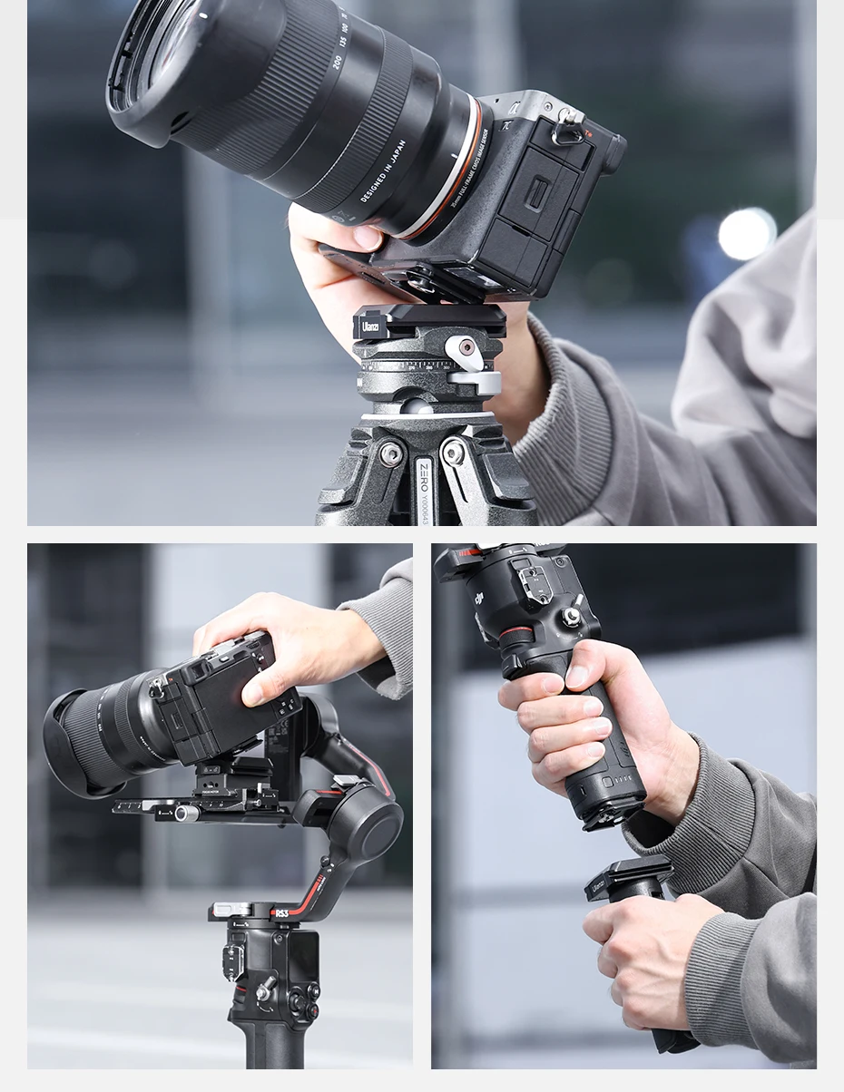 Uka Quick Release Plate and Base Kit DSLR Camera Compatible Arca F38 Plate Quick