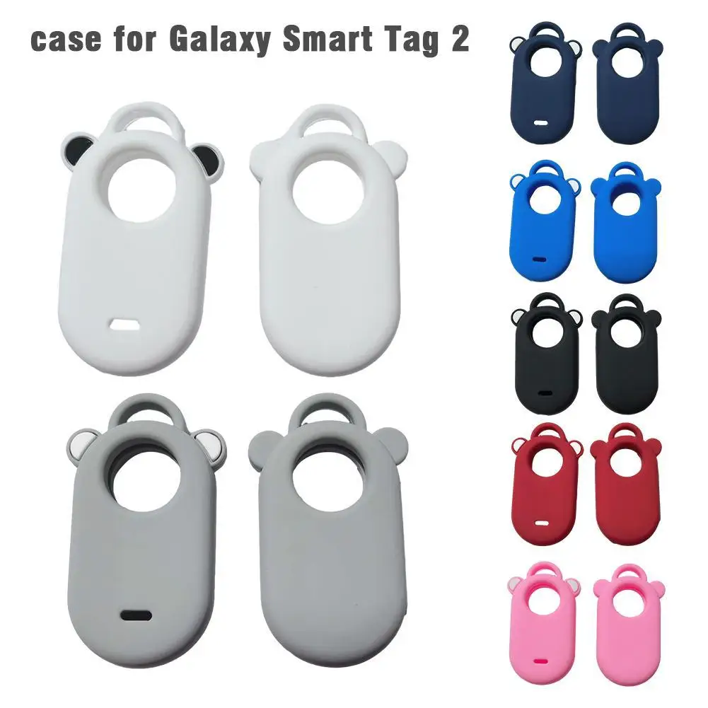 

Silicone Cover For SamsungGalaxy SmartTag2 Locator Case Anti-lost Keychain Protect Sleeve For SmartTag2 Locator Accessories