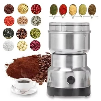 4 Blades Electric Grinder Home Coffee Kitchen Cereal Nuts Beans Spices Grains Grinder Machine 300ml Ultrafine Baby Food Pulveriz 1