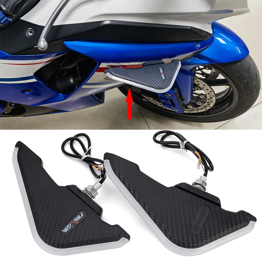 

Fairing Spoiler Winglets For Ducati Panigale V4/V4S V2 848 1098 899 959 1199 1299 BMW S1000RR HP4 Turn Signal Dynamic Small Wing