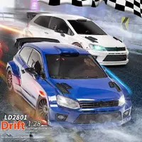 Ld2801 Rc Drift Car 1:28 Coches De Carreras 2,4g Radio Control 4wd VehíCulo De Motor De Alta Velocidad Modelo Coches De Juguete 2