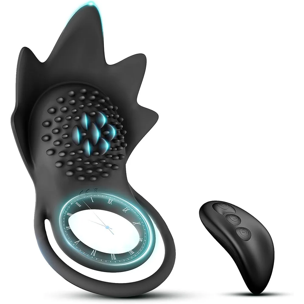 Vibrierender Penis ring Penis ring Vibrator für Männer mit Vibration Fernbedienung Verzögerung Ejakulation Erektion Silikon männliches Sexspielzeug