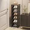 Corridor Cover Standing Coat Rack Shoe Organizer Shoe Cabinet Storage Narrow Small Shoemaker Shoerack Hanger Shoe-shelf 3