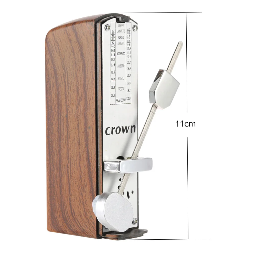 Portable Mini Mechanical Metronome Universal Metronome 11cm Height for Piano Guitar Violin Ukulele Chinese Zither Musical Instrument 