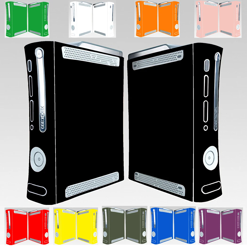 10 Pure Clean Solid Colors Vinyl Skin Sticker Protector Per Microsoft Xbox 360 Adesivi Originali Per Pelli Grasse