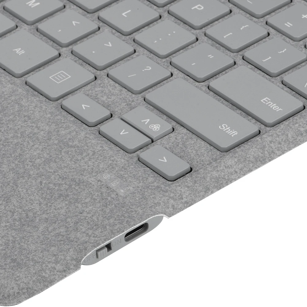 Wireless Trackpad Keyboard for Microsoft Surface Pro 3/4/5/6/7/7 Plus Bluetooth Backlit Ultra-Slim Touchpad Type C Rechargeable