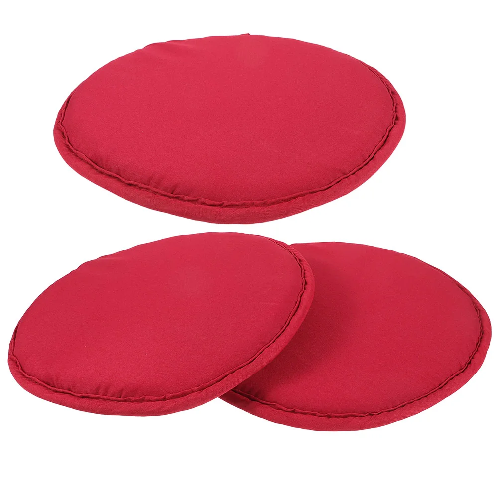 

3 Pcs Round Chair Cushions Bar Stool Outdoor Picnic Mat Camping Seat Strap Stadium Child