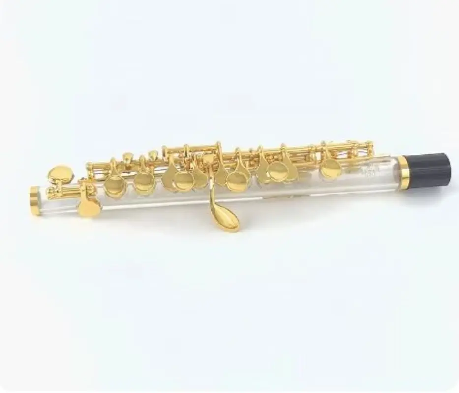 MORESKY Transparent Piccolo Gold Plated Keys C-tuning MPC-869
