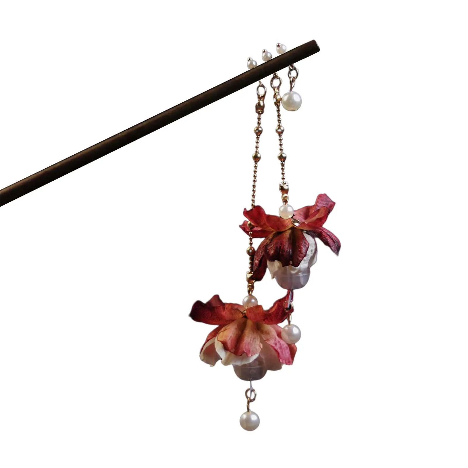 

Vintage Flower Pearls Hair Chopstick Vintage Flower Decor Hair Chopsticks for Hair DIY Accessory Hair Styling