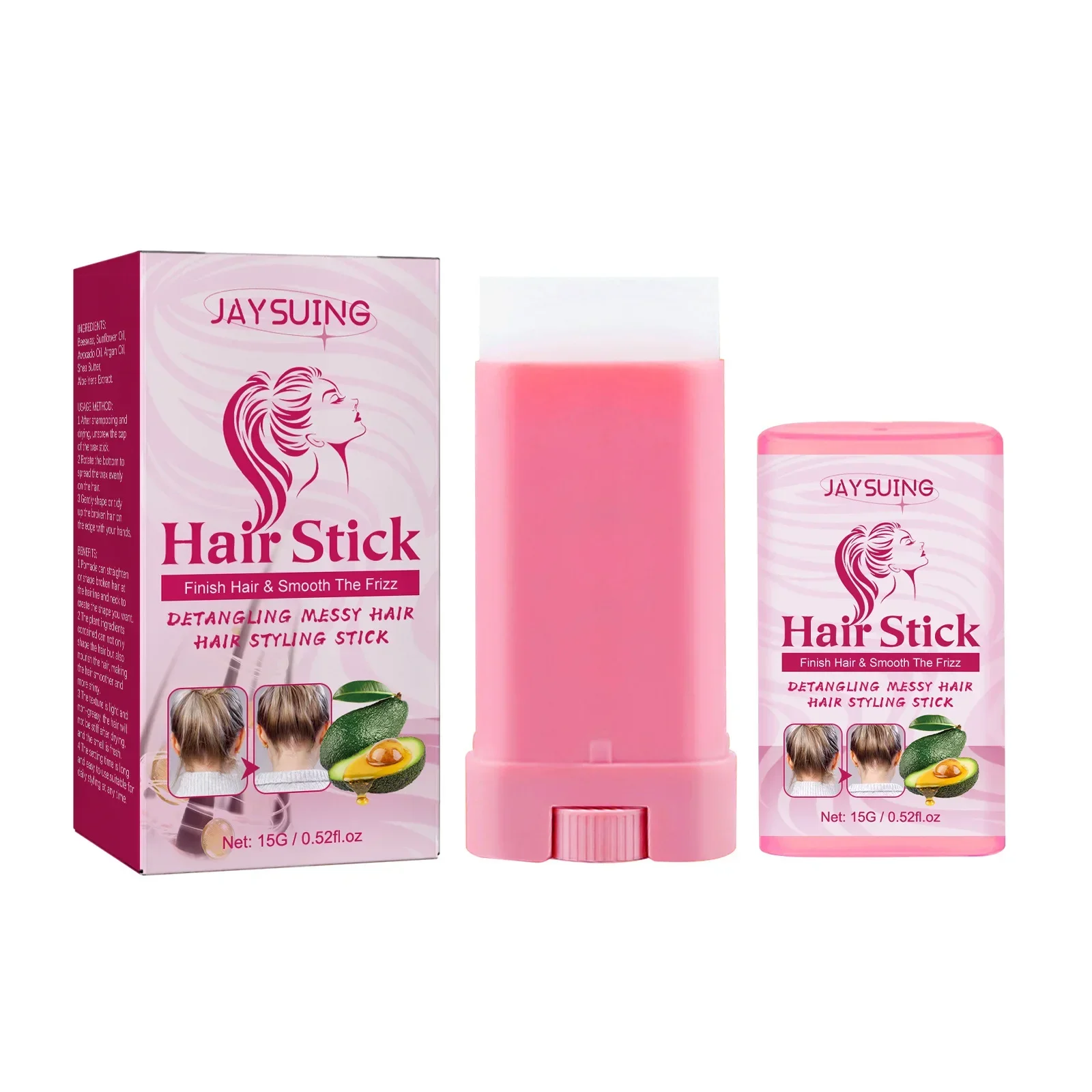 

Sdottor Hair Wax Stick for Hair Wigs Fly Professional Frizz Fixed Fluffy for Children Men Women Broken Hairs Artifact Hair Styli