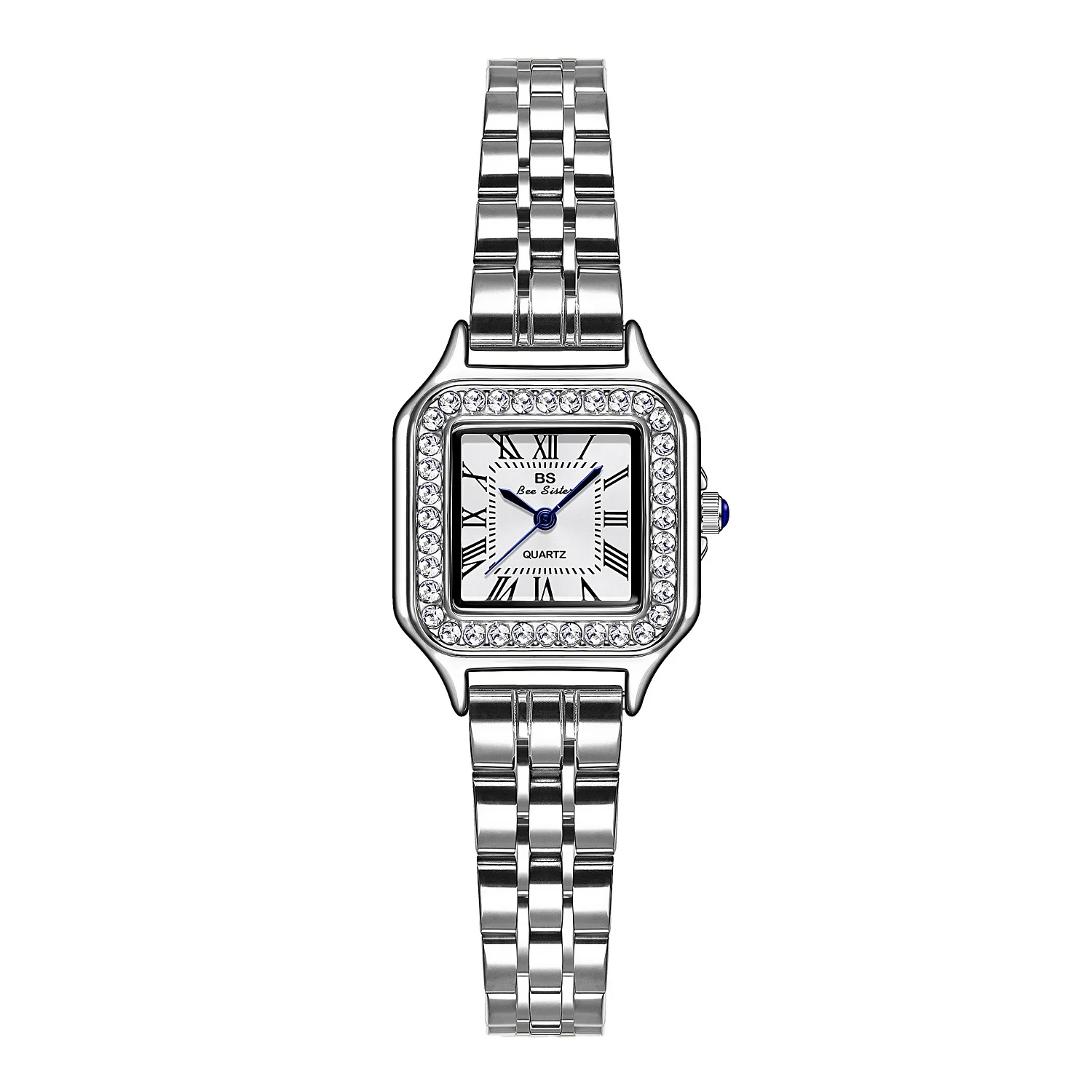 BS New Fashion Luxury Square Watch For Women Gold Bracelet Quartz Waterproof Womens Watches Ladies Wristwatches Dress Clock