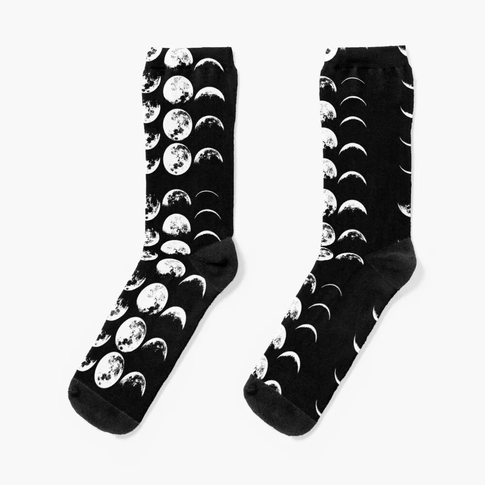 Moon Phases No. 2 Socks gym socks winter socks soccer stockings Socks Woman Men's