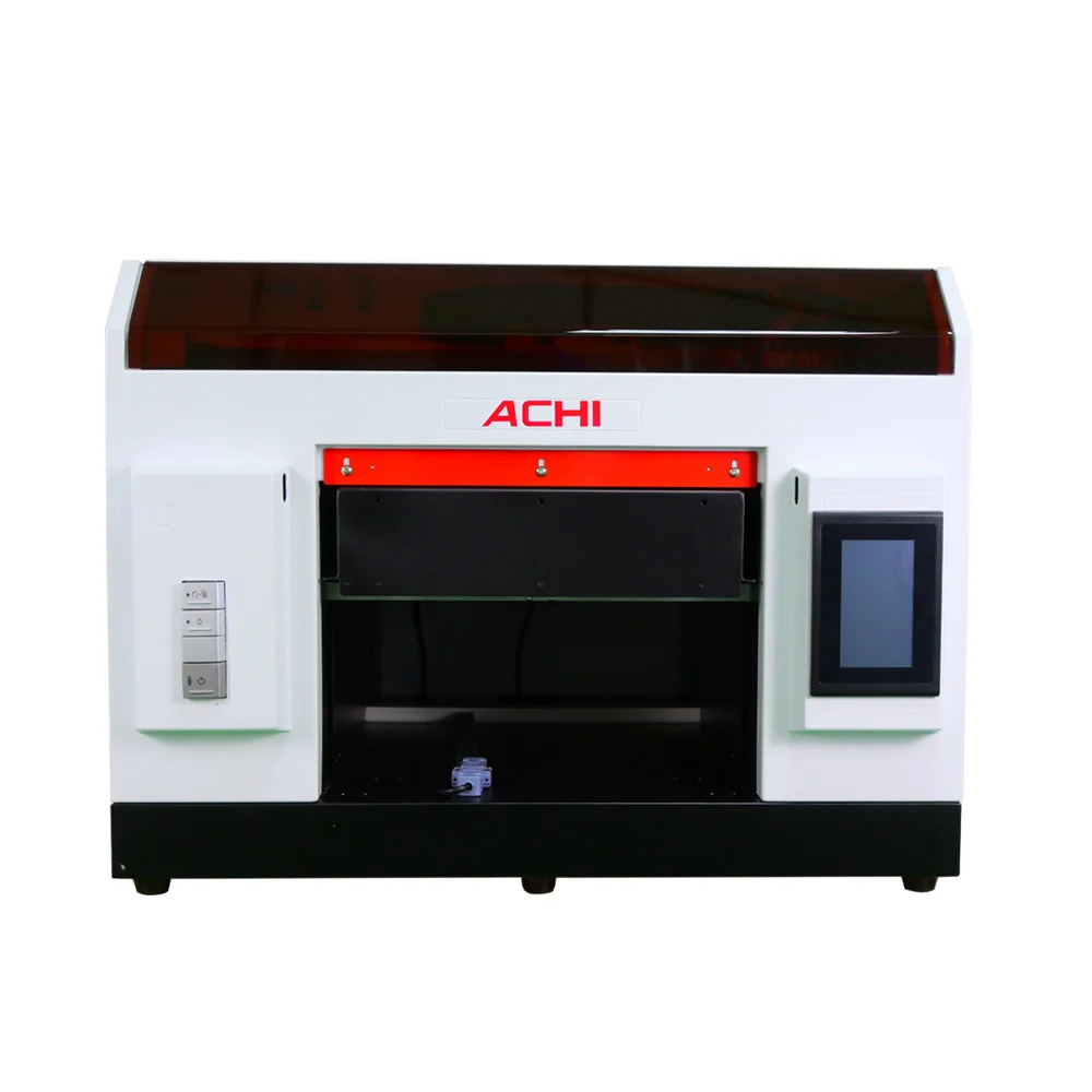 ACHI A3 UV Printer R1390 UV Printer Cylindrical Glass Metal 3D Embossed Printed+5x500ml UV ink EU Warehouse US STOCK RU DDP