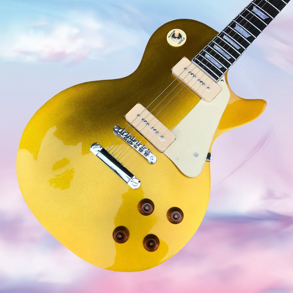 LP standard electric guitar silver hardware 2 pickup guitars rosewood fingerboard Made in China