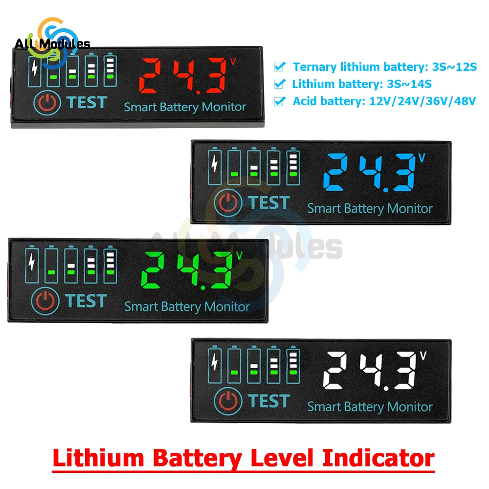 Indicateur de Batterie Drone LED 1S-8S Testeur de Puissance