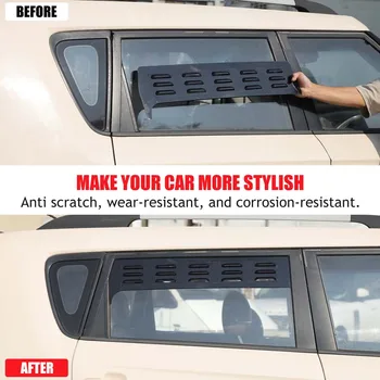 In Lega di Alluminio Auto Porta Posteriore Finestra Vent Louver Finestra Prese D'aria Griglia di Ventilazione Per Kia Soul 2009-2013 Accessori Auto