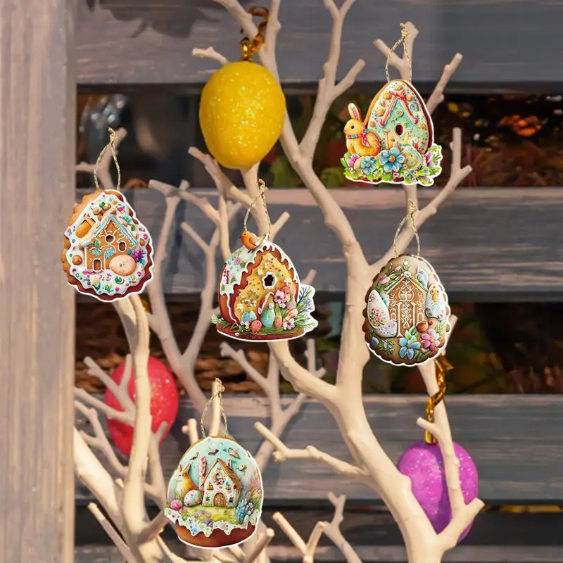 

Easter Tree Ornaments Durable Easter party decoration tag hanging Easter bunny carnival decoration egg pendant Accessories