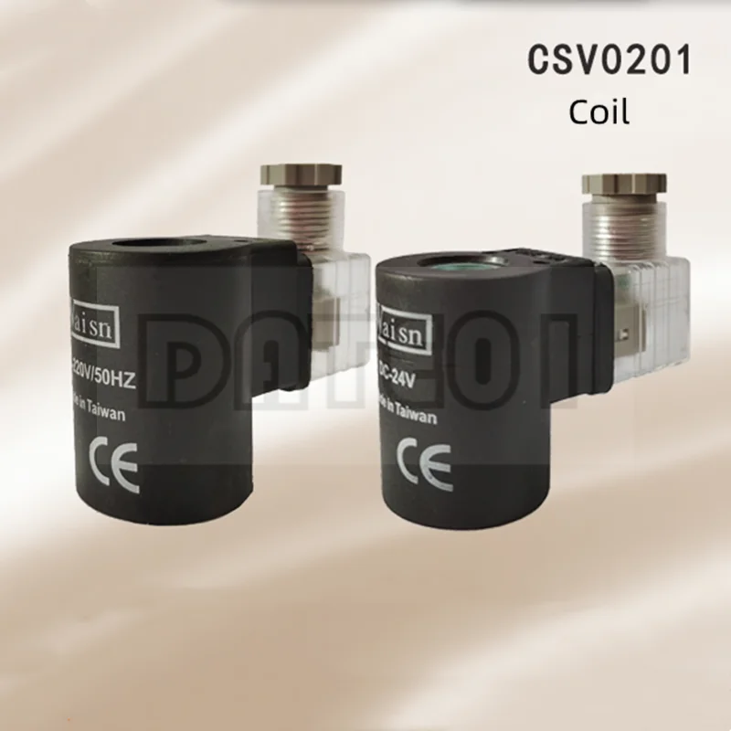 Válvula de Escape de Pressão da Bobina Válvula de Cartucho Solenóide Waiss Ac220v Taiwan Original Dc24v Furo Interno 14 mm Altura 50 mm Csv0201