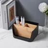 Bamboo and Wood Storage Box Removable Multi-function Large Basket Capacity Sundries Storage Box Home Organization Storage 4