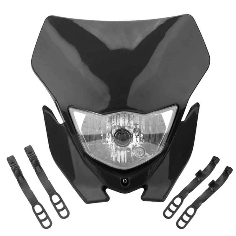 

1X Universal Motorcycle Headlight Light Bulb Type H4 Motocross Supermotor Headlamp For 2017 18 Headligt EXC XCF SX F SMR Enduro