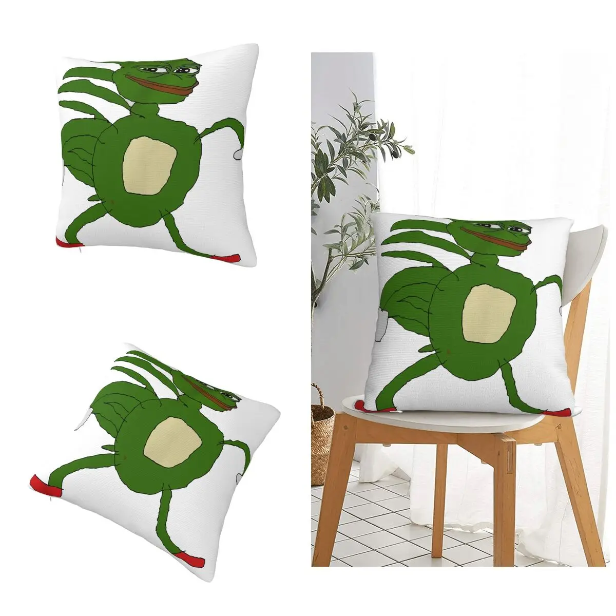 Pepe The Frog Sanic Meme Vintage Print Federa Home Decor Tornio Throw Federa Biancheria Da Letto Federa