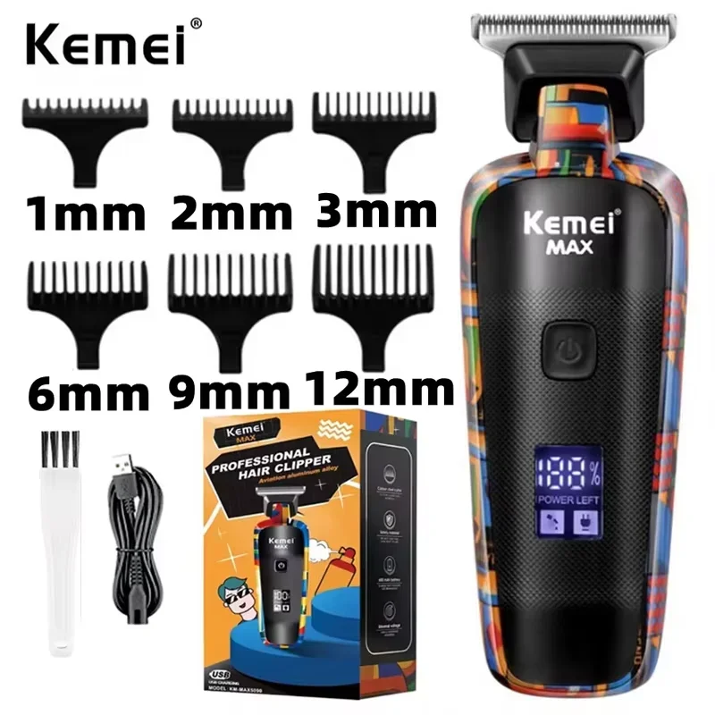 Kemei Electric Hair Clipper KM-5090 Multifunctional Home Hair Trimmer Printing Graffiti Razor USB Men's Electric Shaver for Men hair clipper,electric shaver,hair trimmer