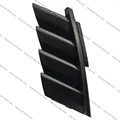Matte black grille