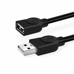 High - Quality USB2.0 Data Extension Cable - 1m Male to Female with Full Copper Core - 5m (Black)