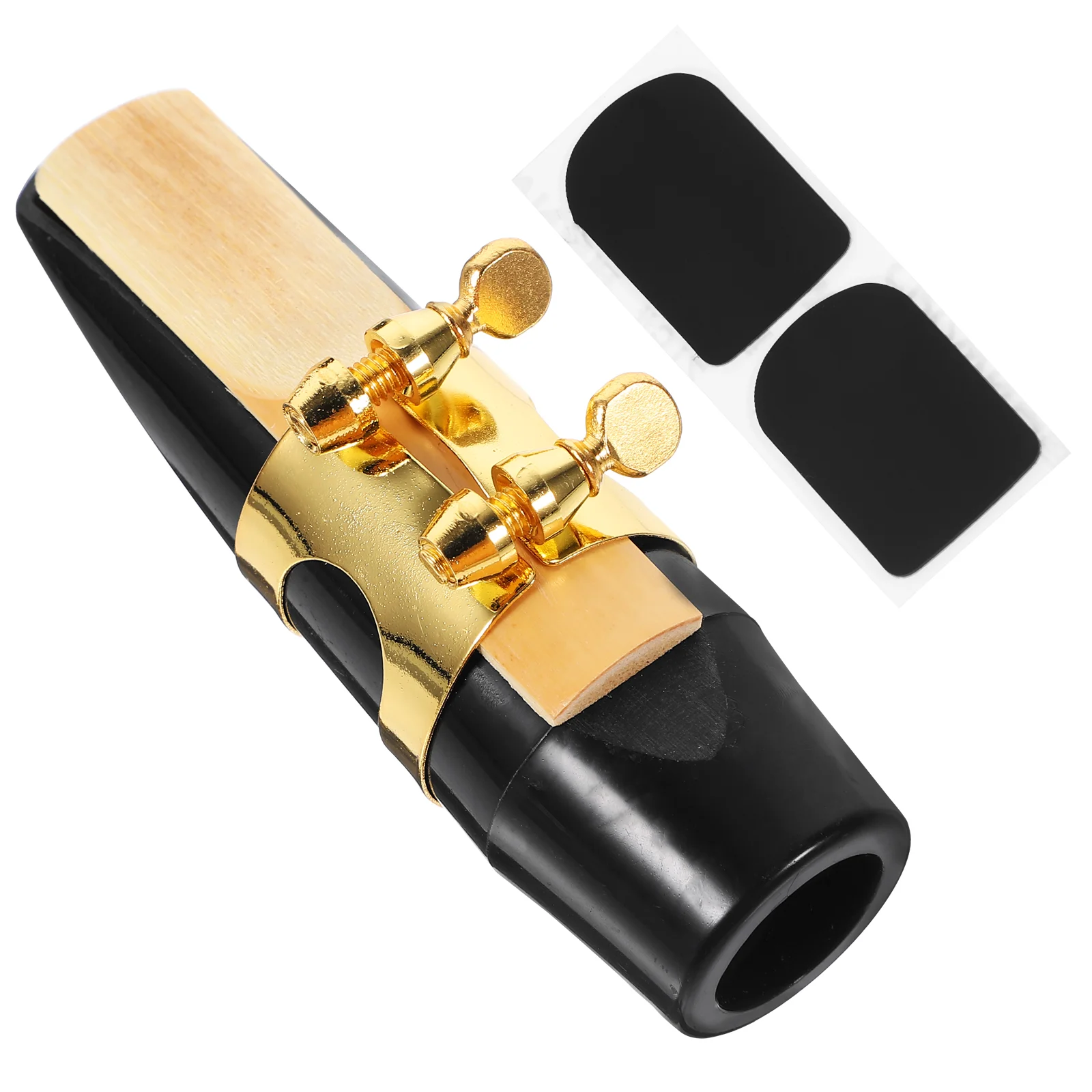 

Alto Sax Saxophone Mouthpiece with Ligature Cap Reed Teeth Cushion Accessory