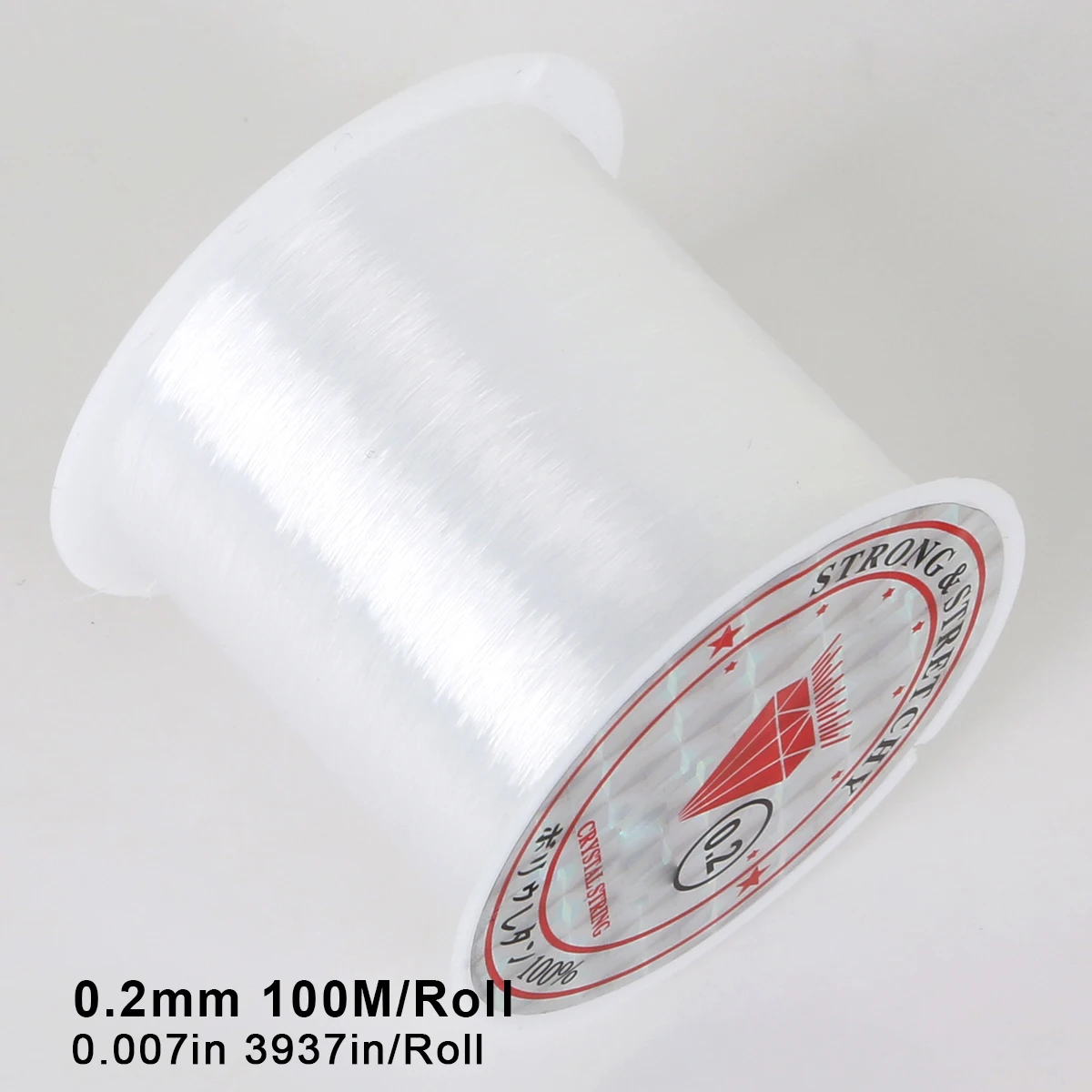 Línea de pesca de monofilamento de nailon invisible transparente: fuerte y duradera para manualidades, fabricación de joyas, guirnaldas y decoración de globos