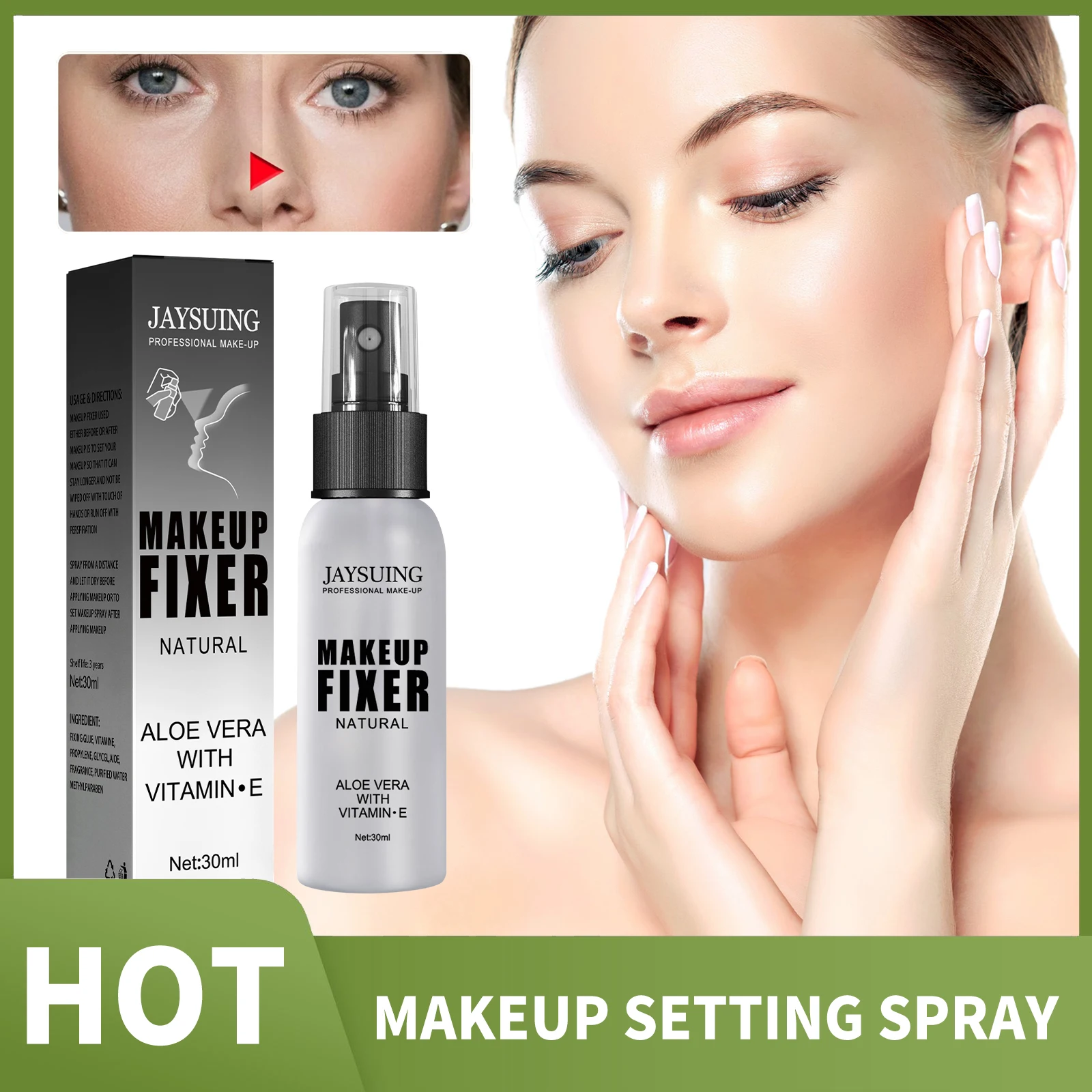 

30ml Makeup Setting Spray Moisturizing Long Lasting Foundation Fixer Make Up Spray Oil Control Matte Finishing Makeup Retainer