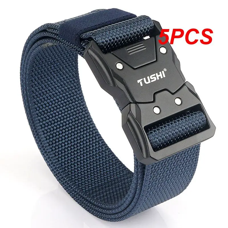 

5PCS Waistband Military Army Style Combat Belts Outdoor Training Pants Strap Tools Multifunctional Quick Release Buckle Tactical