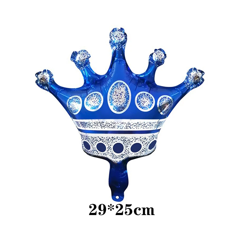 Elegant Crown Foil Balloons - Rose Gold, Silver, Pink, and Blue Party Decorations