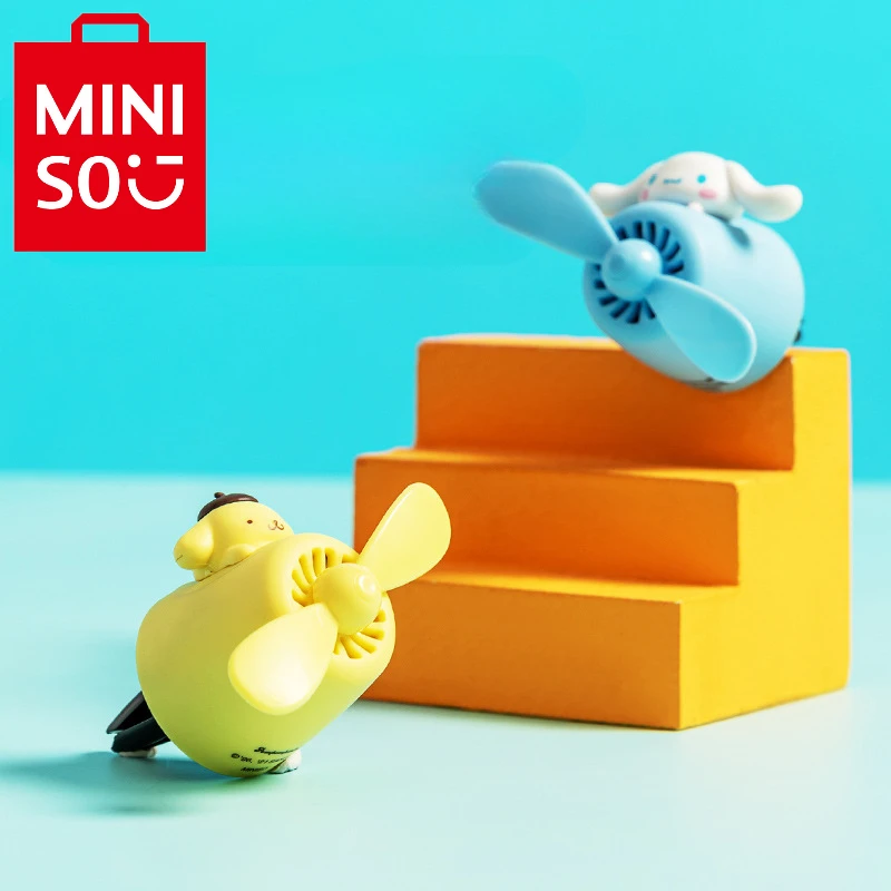 

MINISO Cartoon Anime Sanrio Series Cute Cinnamoroll Pilot Car Air Vent Aromatherapy Ornament Pompom Purin Fragrance Gifts