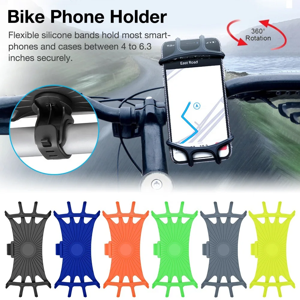 Universal Motocycle Bicycle Mobile Phone Holder for Cycling Outdoor Bike Handlebar Bracket Bicycle Phone Holder Bike Accessory