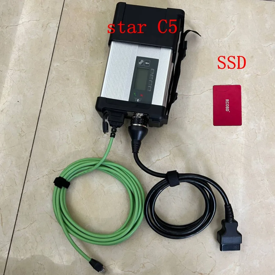 

12/2023 Newest version for MB Cars STAR C5 SD Compact 5 Professional Diagnostic Tool Scanner 2 Cables + multiplexer